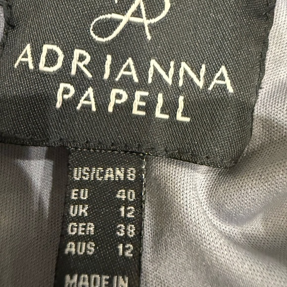 Adrianna Papell Silver Beaded Gown - Picture 4 of 4